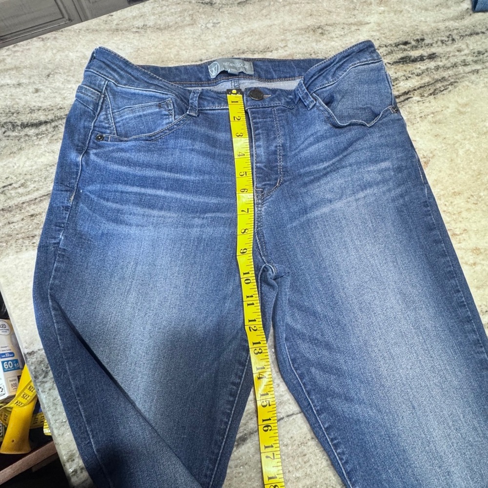 Wit & Wisdom Jeans Womens 12 Ab-solution Skinny Blue Denim Preppy Quiet Luxury - Picture 5 of 10